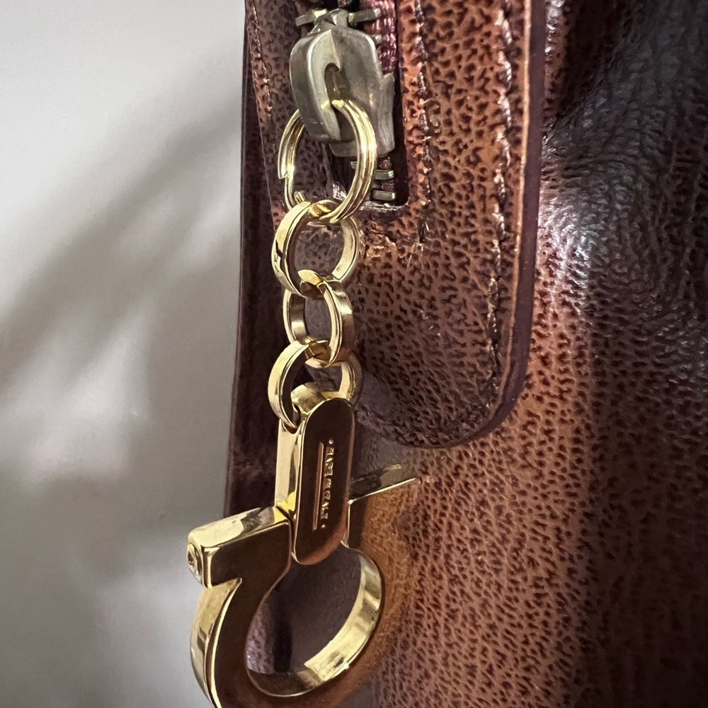 Salvatore Ferragamo Rich Brown Satchel/ Handbag/ Crossed-body - Picture 10 of 14